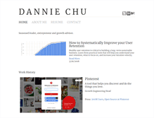 Tablet Screenshot of danniechu.com